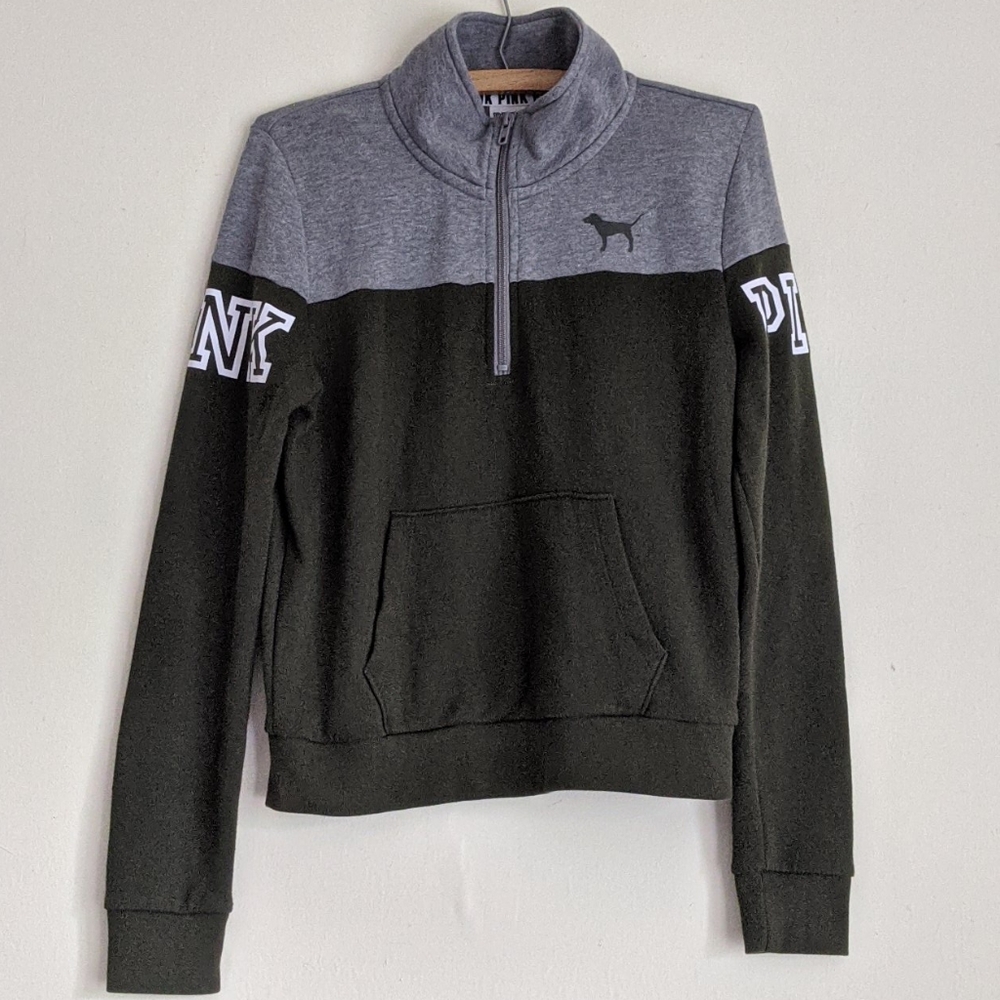 Gray Green PINK Victoria Secret Jacket 🤍💚